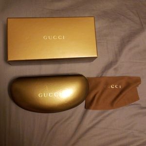 Gucci Sunglasses Case Box with Cleaner Cloth